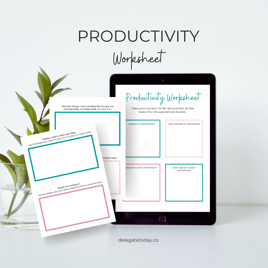 printable productivity worksheet