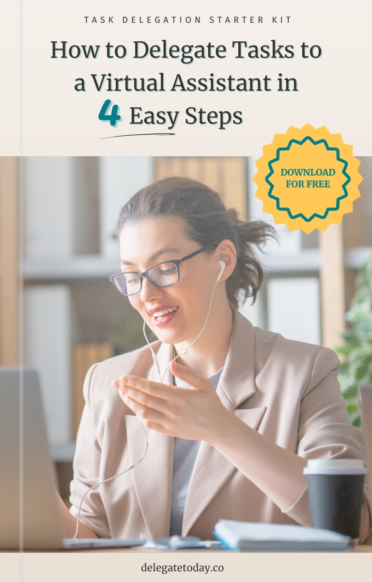 delegating tasks to a virtual assistant starter kit PDF cover