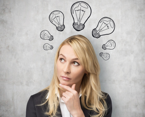 business woman thinking - how a virtual assistant can help