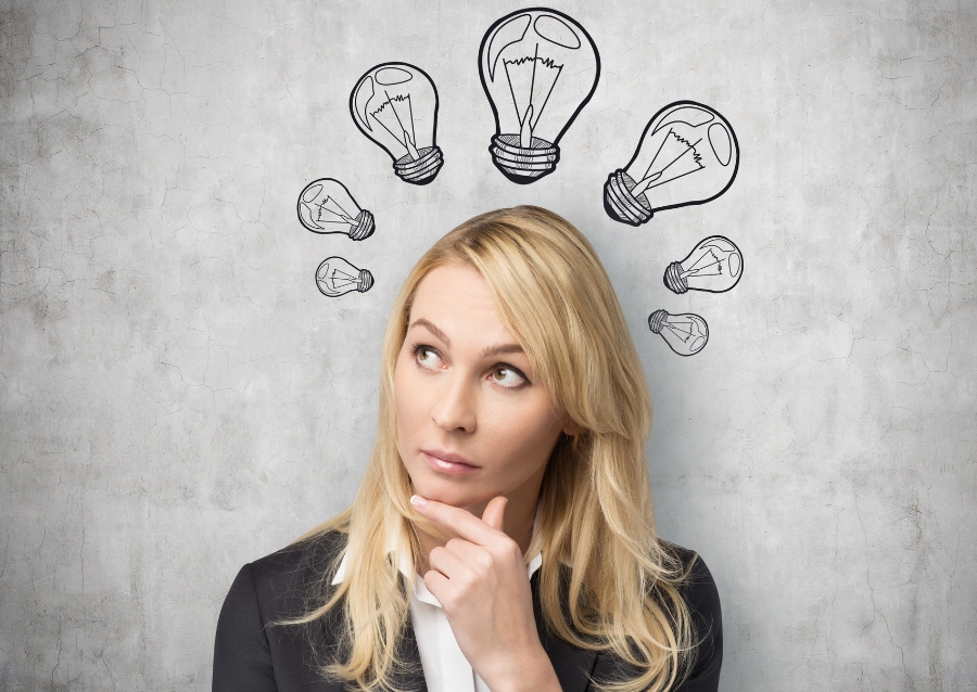 business woman thinking - how a virtual assistant can help